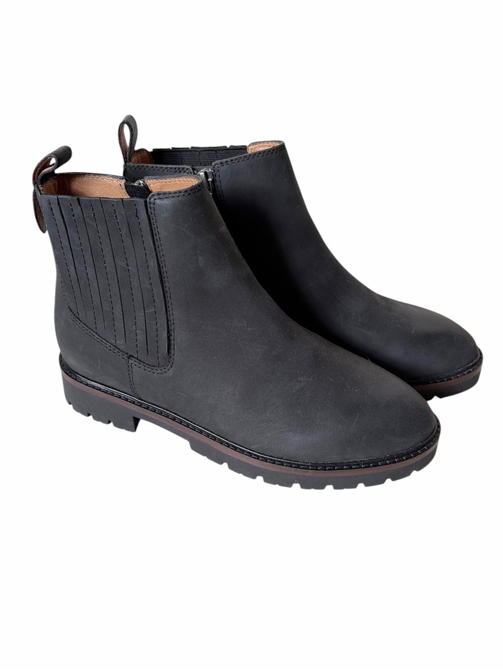 NEW Frankie4 Sage black leather ankle boot size 7.5